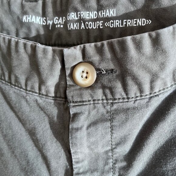 GAP Green Girlfriend khakis Capri Pants Women's 12/ 34R Straight Leg 25"‎ Inseam - Picture 5 of 8